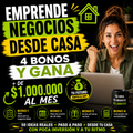 Emprende Negocios Desde Casa + 4 Bonos y Ganá + de $1.000.000 al mes